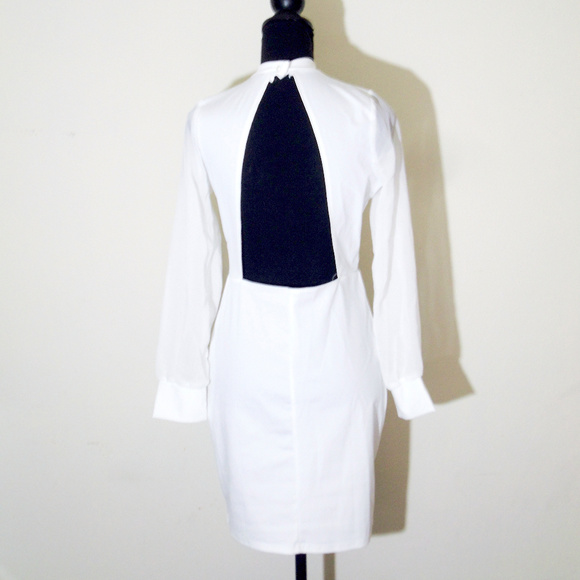 Long sleeve open back dress - Picture 6 of 6